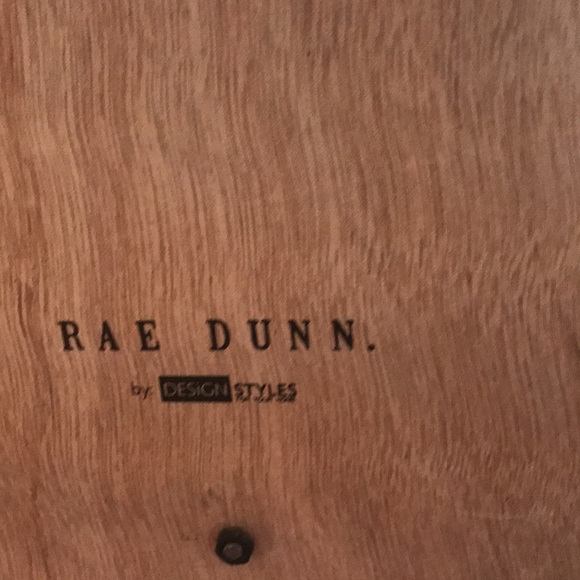 Rae Dunn 2 tier wall hanging mail filer rustic farmhouse wood metal inbox outbox - Picture 7 of 10